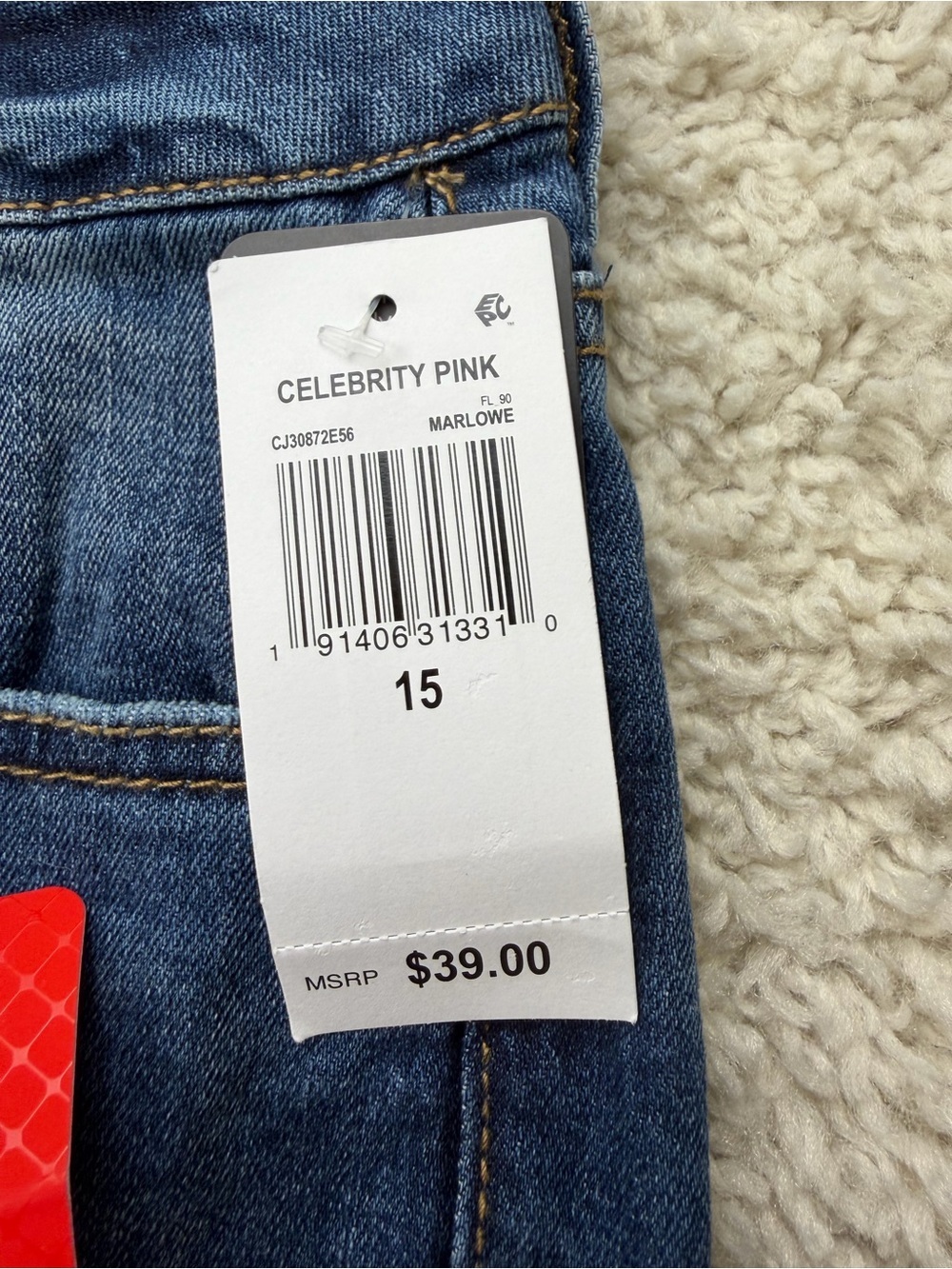 Juniors 15 Celebrity Pink Denim Bermuda Shorts - Picture 3 of 7
